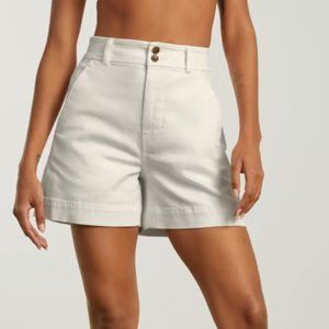 Everlane Way High Short in Ivory Size 12
